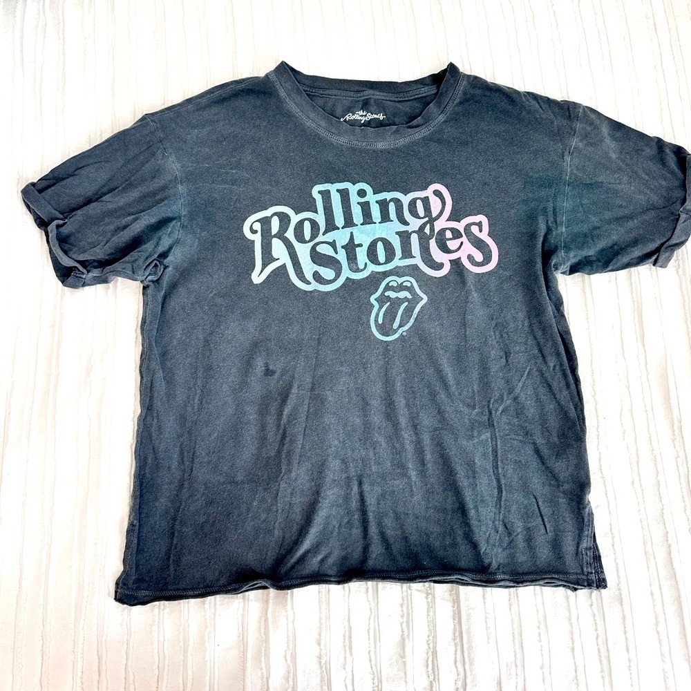 American Eagle Rolling Stones Grey T-Shirt Size S